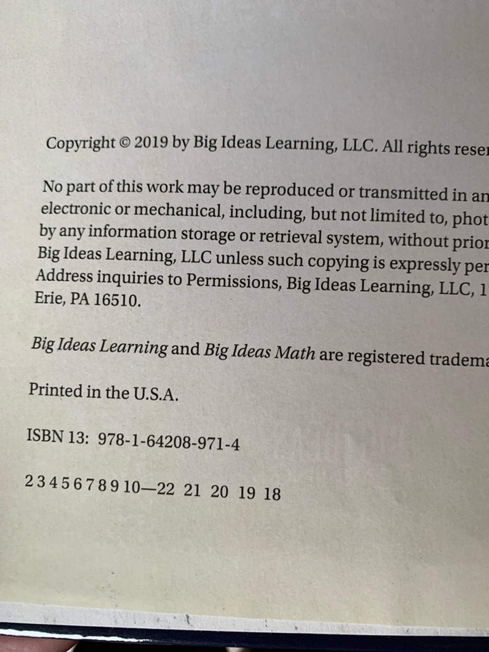 Big Ideas Math Geometry textbook - Picture 7 of 7